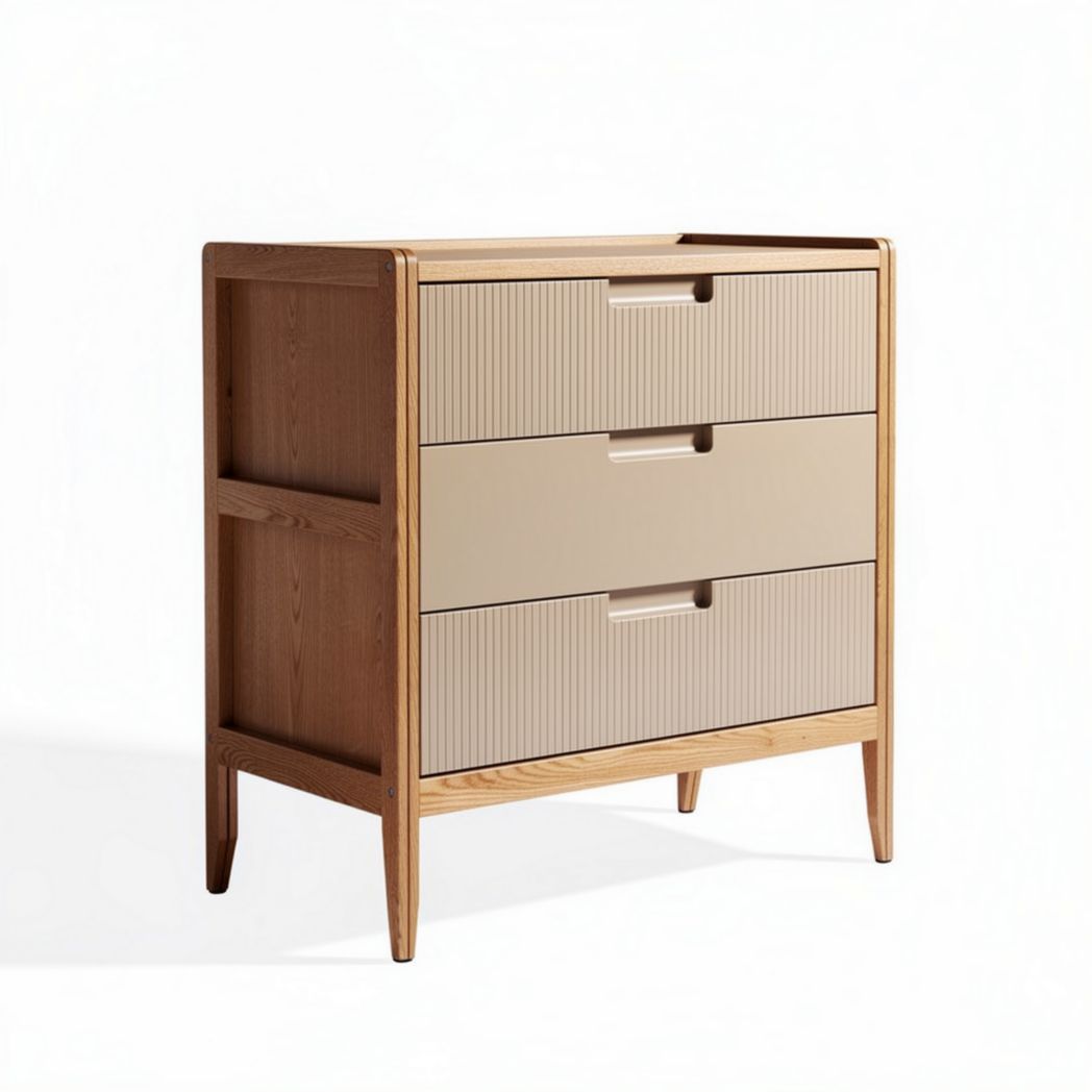 Wooden Storage Chest with Three Drawers for Organizing - 80 x 40 x 90cm