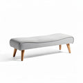 Fabric Upholstered Bench for Living Room Seating – Wood Legs – 120 x 40 x 30cm