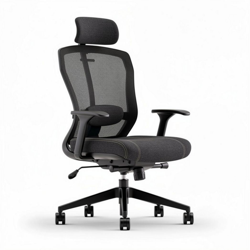 Mesh Ergonomic Office Chair – Suitable for Workspace and Home Use, Made of Mesh and Fabric, 45 x 60 x 120cm