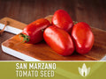 San Marzano Tomato Heirloom Seeds - Paste Tomato, Canning Tomato, Slicing Tomato, Indeterminate, Open Pollinated, Non-GMO