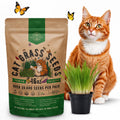 Cat Grass Seeds Mix - 20,800 Non-GMO Heirloom Seeds for Cats  Pets, 16 oz Pack for Growing Barley, Oat, Rye, Wheat Grass Seeds for Planting