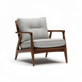 Wooden Lounge Chair with Soft Cushion Upholstery – 70 x 75 x 80cm