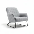 Upholstered Living Room Armchair for Relaxation – Fabric and Metal Frame – 80 x 70 x 85cm