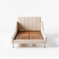 Fabric Sofa Bed – Suitable for Living Room or Guest Room – Wooden Frame and Metal Legs – 210 x 90 x 80cm