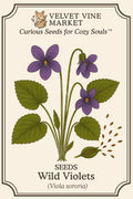 Wild Violet Seeds: Viola Sororia (Woolly Violet) - Edible Perennial Blooms(10)