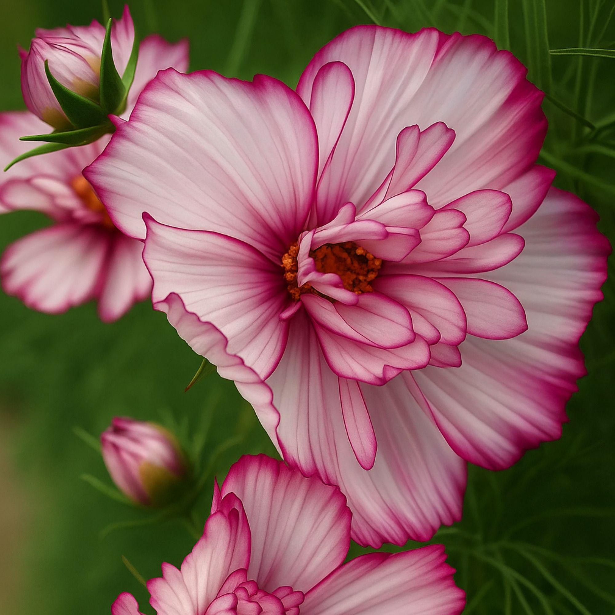 Double Take Cosmos Seeds: Vibrant Daisy Like Blooms for Garden - 200 Seeds